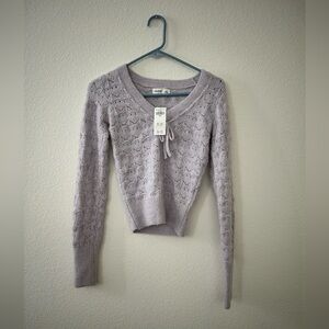 HOLLISTER Light Purple Knit Sweater NWT!